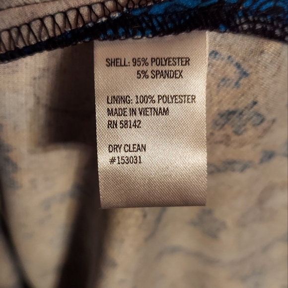 Womens London Style Collection Gorgeous Deep Blue Dress in Plus Size 16W - Picture 8 of 8